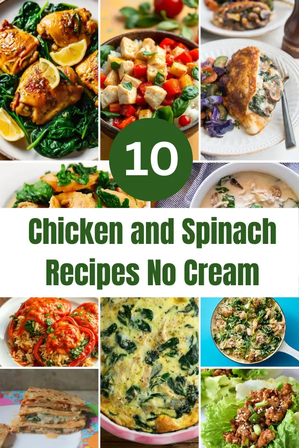 Chicken and Spinach Recipes No Cream