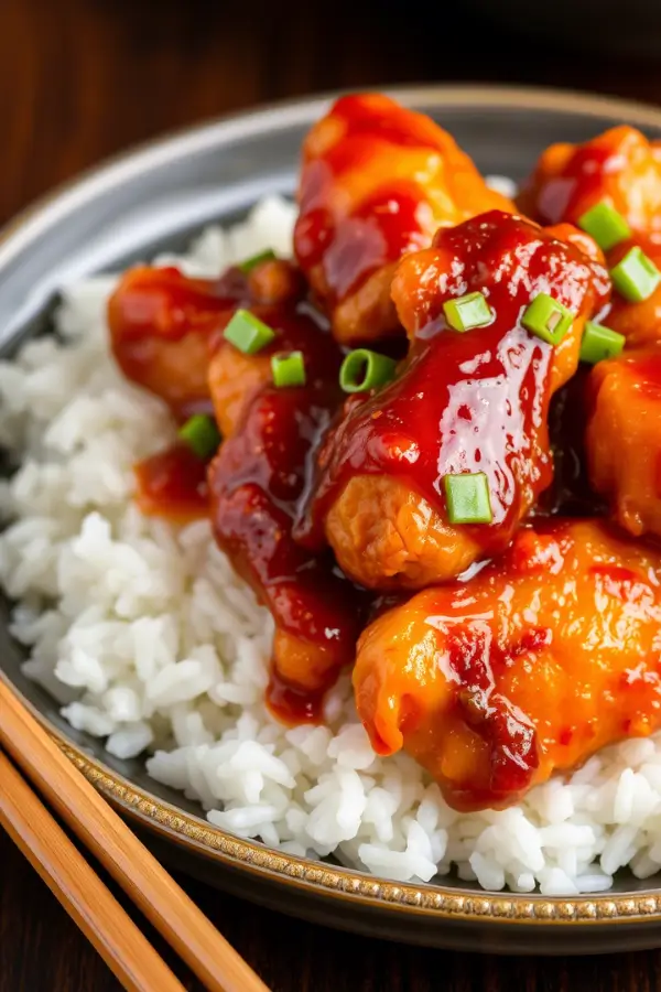General Tso’s Chicken Recipe with Rice