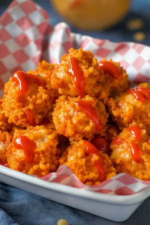 Longhorn Spicy Chicken Bites in a small plate