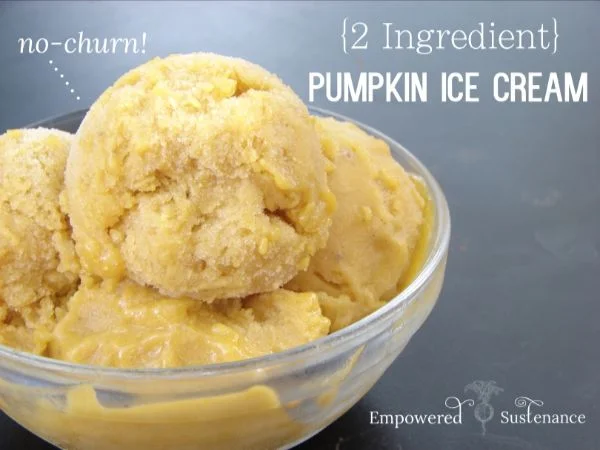 2-Ingredient No-Churn Pumpkin Ice Cream