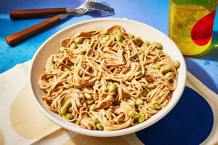 Peanutty Soba Noodles