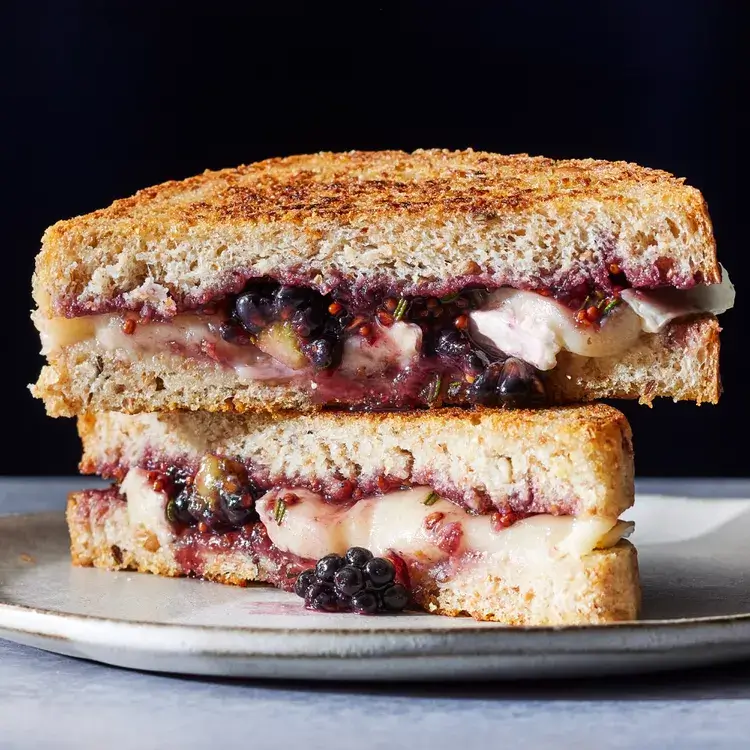 Brie & Blackberry Jam Grilled Cheese