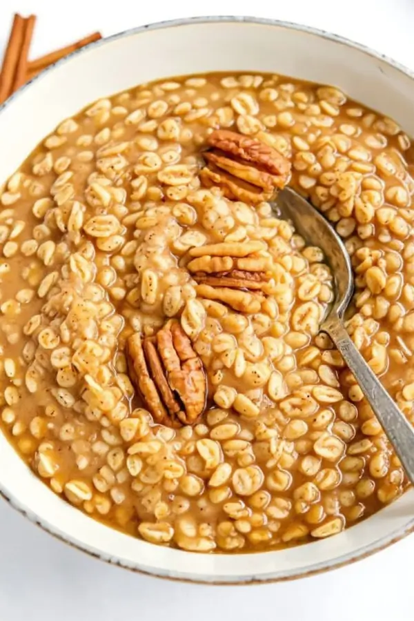 Maple Brown Sugar Oatmeal in a small bowl