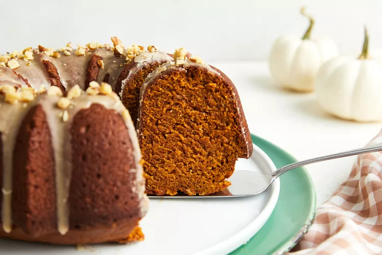 Pumpkin Bundt Cake with Maple Glaze