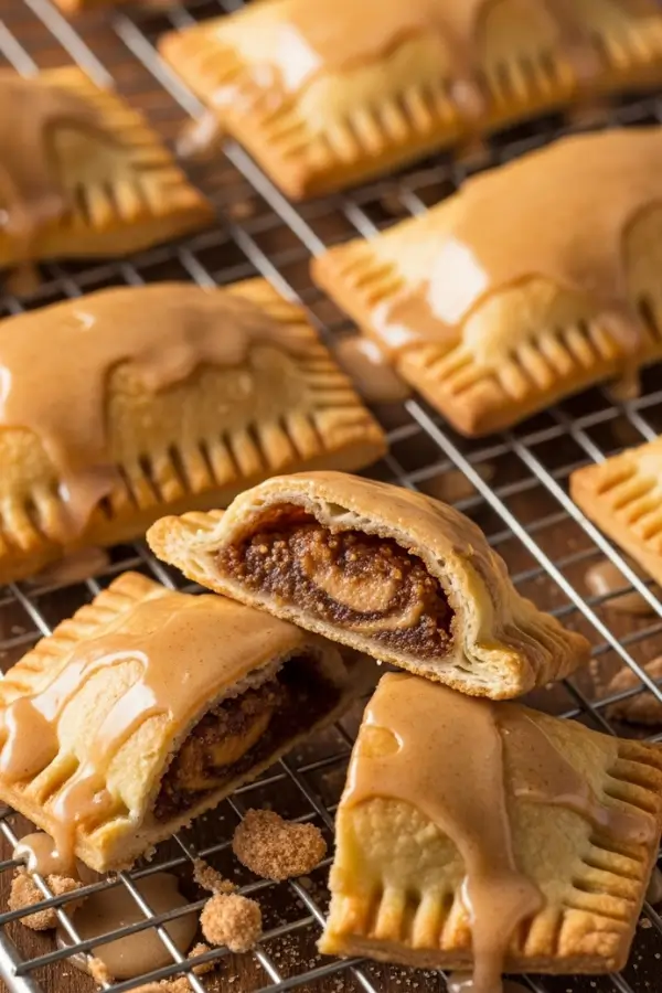 Brown Sugar Cinnamon Pop Tarts on cooling rack