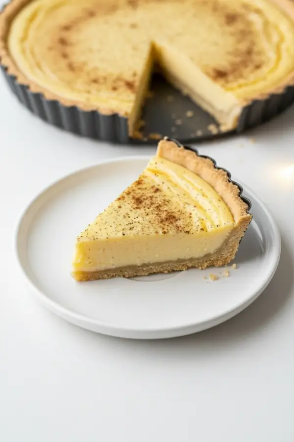 Eggnog Creme Tart that transforms classic holiday flavors
