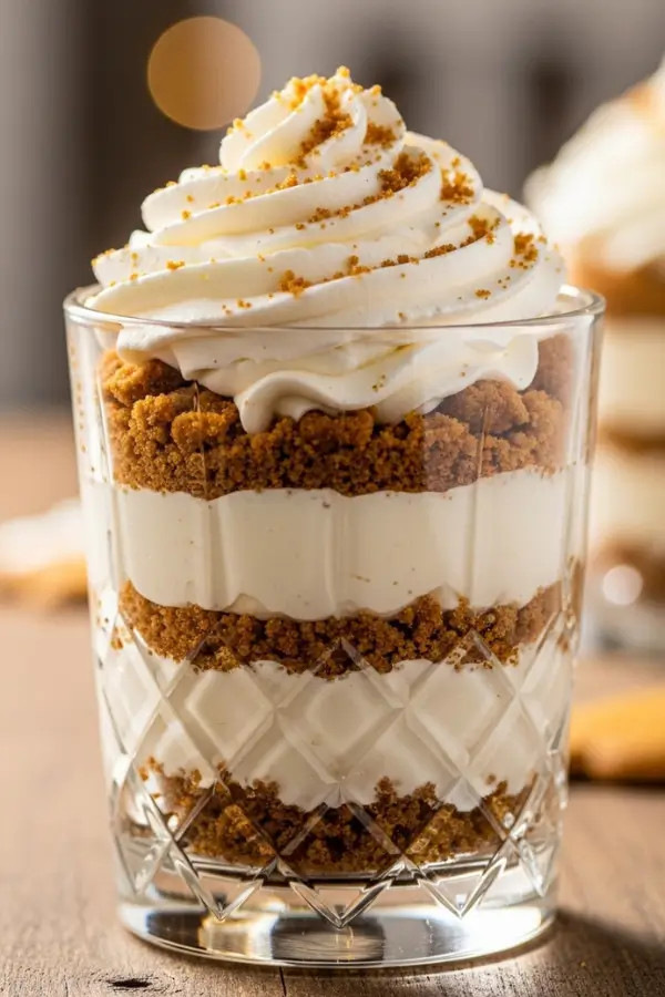 Gingerbread Cheesecake Parfaits for a No-Bake Holiday Delight