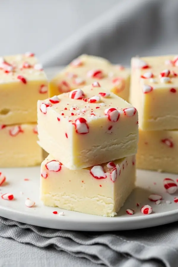 White Chocolate Peppermint Fudge: Quick & Festive Dessert
