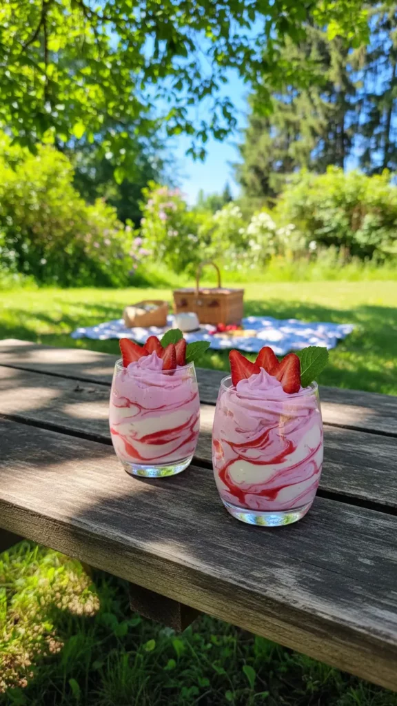 Capturing the essence of summer with French strawberry mousse