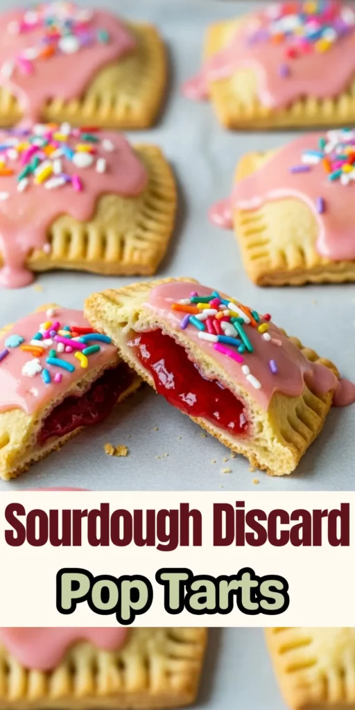 Sourdough pop tarts with text overlay