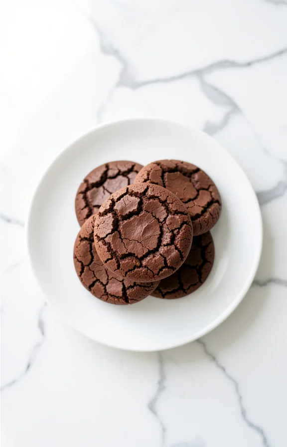 brownie batter cookies no flour chewy crinkle top recipe