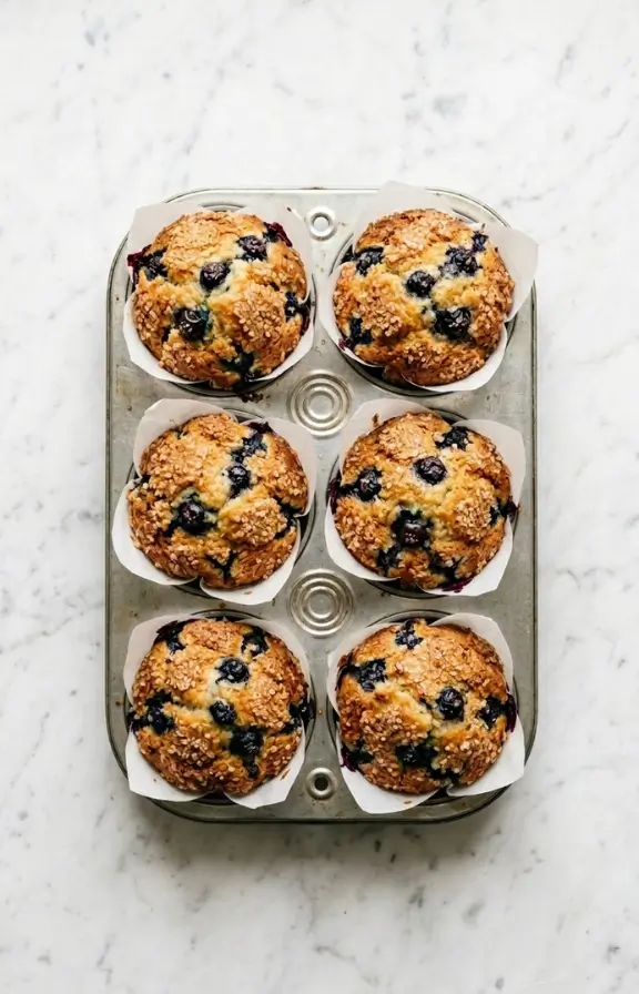 Blueberry Muffins from Scratch, One Bowl Muffins With No Mixer