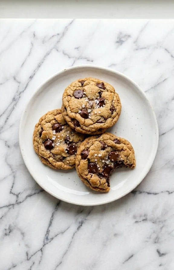 Overhead view of Gluten Free Chocolate Chip Cookies