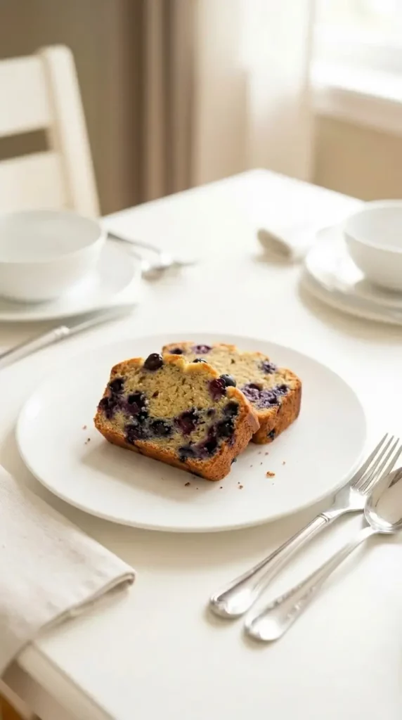 2 Slices of Sourdough Discard Blueberry Lemon Loaf
