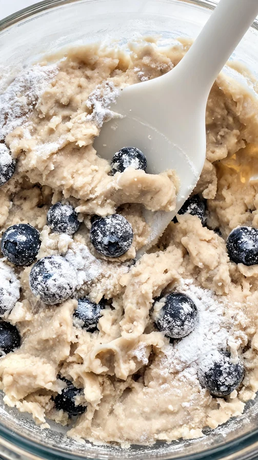 moist fluffy no mixer blueberry muffins img 3