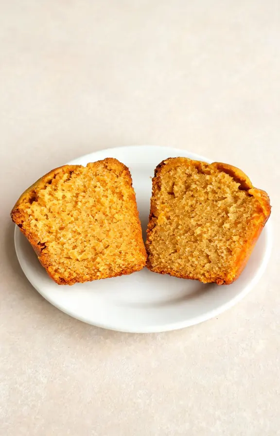 Gluten free pumpkin muffin batter resting in a bowl before scooping into a lined muffin tin